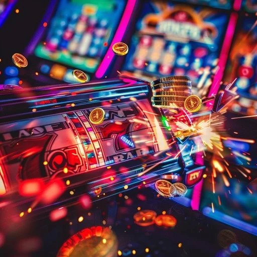 Ilustrasi permainan kasino online di atm4d2 termasuk slot dan live casino